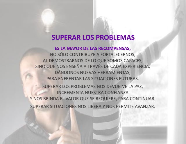 Superar los problemas